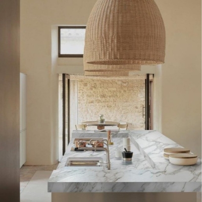 Eerste keuze Wit Calacatta porseleinen plaat voor keuken countertop of eiland top
