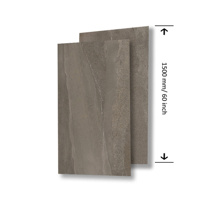 Gepolijste grijze porseleinen marmeren tegels 800 x 800 mm voor badkamer renovatie project
