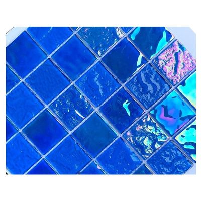 Muur/vloer/grens/accenten tegel donkere mozaïek voor zwembad in 306x306mm velgrootte