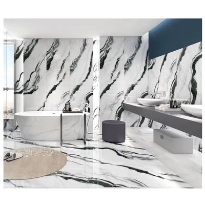 Zwartwoud Marmer Look Keramische tegels 60x120 in zwart en wit voor huisversiering