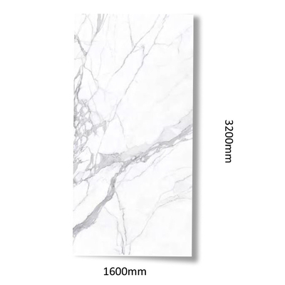 1600x3200mm Marmeren tegels vloer met bakstenen muur Imitatie textuur Extra grote grootte