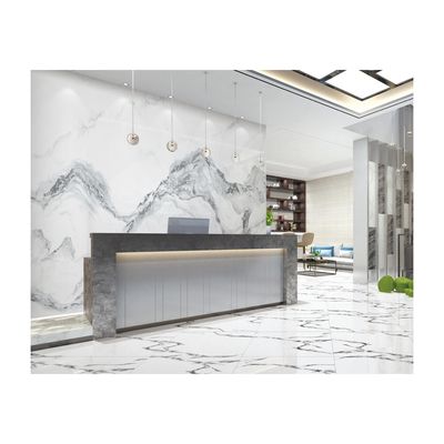 Interieur wand woonkamer decoratie gepolijst porseleinen tegel in marmer Look groot plaat