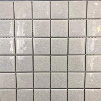 Gelaste tegels Gym zwembad Mozaïek wandtegels Keramiek Gebroken glas Metalen Marmer