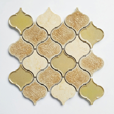 Foshan Gele IJskleur Gebarsten Keuken Mosaïek Backsplash Keramische tegels voor wandtegels