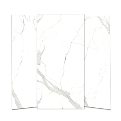 120x60 geglazuurde Calacatta porselein witte marmeren look tegels met warmte-isolatie eigenschap