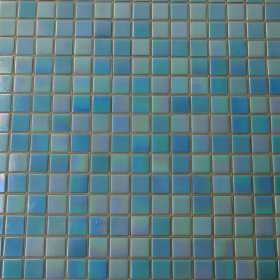 Antibacterieel Vierkantig Creatief Blended Blues Glas Mosaïek Zwem zwembad Keramische tegels
