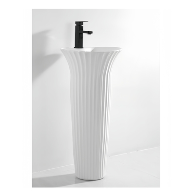 Dual-Flush Pedestal Basin met Environmental Glaze De ultieme reinigingsoplossing