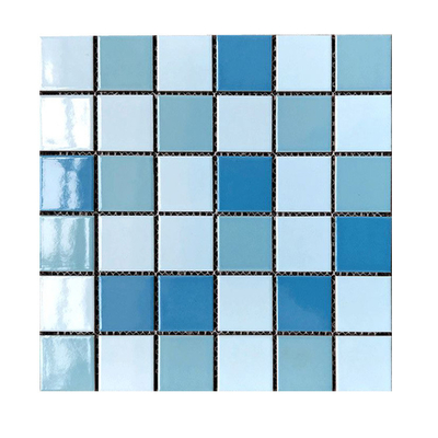 Zwembad tegels Foshan 3D Blauw Glas Keramische tegels voor Anti-Slip 306x306MM