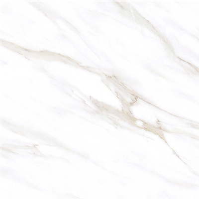 600x600 mm Calacatta witte porseleinen vloertegels met glanzende oppervlakte tegeltypegrenzen