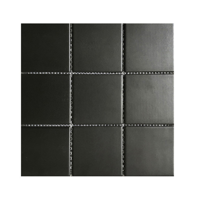 309x309MM Fina Standard Zwarte keramische mozaïektegel voor zwembaden