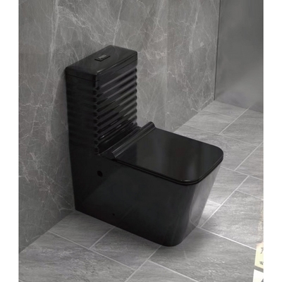 Zwarte vloer gemonteerd luxe een stuk Siphon verlengde toilet voor de Zuid-Amerikaanse markt