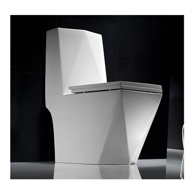 Keramische wc-stoelen en wastafel badkamer met traditionele ontwerp stijl waterkast