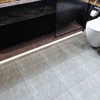 Witte steen imitatie textuur porselein badkamer vloertegels 300x300 voor douche ruimte