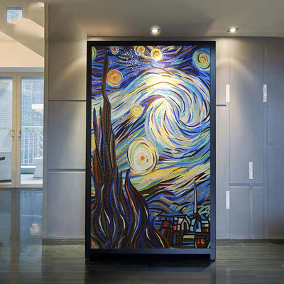 Muurdecoratie Grays Van Gogh Sterrenhemel IJs Jade Kristal Mozaïek Snijverf Puzzel