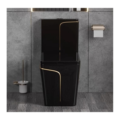 Traditionele design stijl Luxe zwart toilet set met schoonmaak milieuglazuur