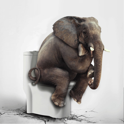 Westerse stijl keramisch toilet Chinees toilet met vloermontage