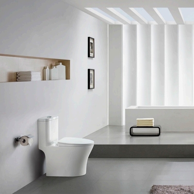 Publiek Sifonisch Eén stuk toilet Keramische badkamer Sanitair spullen Wasgoed Klassieke stijl