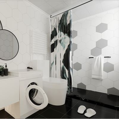 Hoog tank vloer gemonteerd een stuk zit bad of heup bad toilet met Siphon spoelen