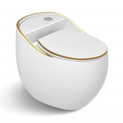 Verbeter je badkamer met Elegance One Piece Dual-Flush Gold Ceramic WC Toilet Bowl